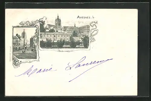 AK Avesnes, Ortsansichten