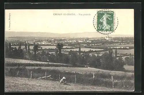 AK Chenay-le-Chatel, Vue générale