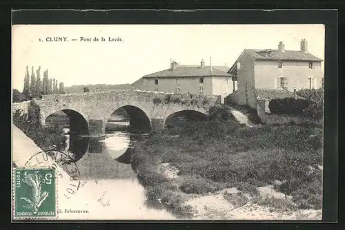 AK Cluny, Pont de la Levée