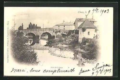 AK Cluny, Pont de la levée