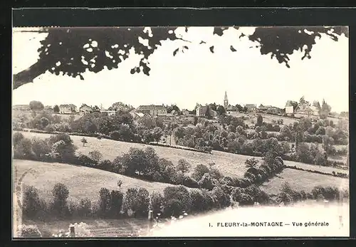 AK Fleury-la-Montagne, Vue générale