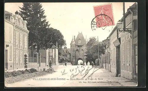 AK Villeneuve-sur-Yonne, Saint-Nicolas et Porte de Sens