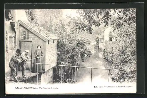 AK Saint-Fargeau, un Coin de la Ville