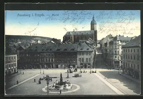 AK Annaberg i. Erzgeb., Markt