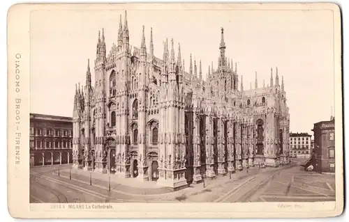 Fotografie Giacomo Brogi, Firenze, Ansicht Milano, Blick auf La Cattedrale 1892