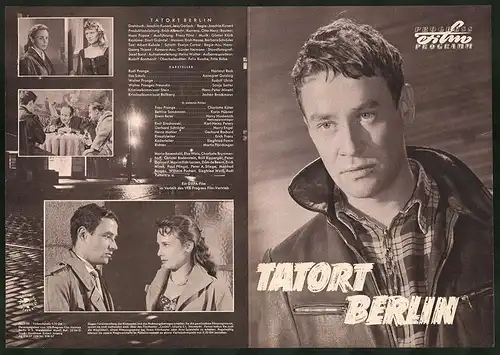 Filmprogramm PFP Nr. 3 /58, Tatort Berlin, Hartmut Reck, Annegret Golding, Regie: Joachim Kunert