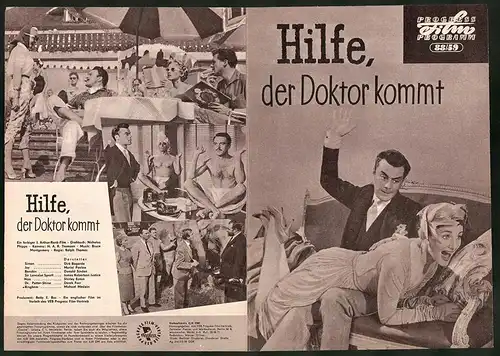 Filmprogramm PFP Nr. 88 /59, Hilfe, der Doktor kommt, Dirk Bogarde, Muriel Pavlow, Regie: Ralph Thomas