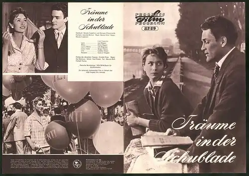 Filmprogramm PFP Nr. 87 /59, Träume in der Schublade, Lea Massari, Enrico Pagani, Regie: Renato Castellani