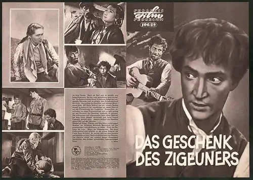 Filmprogramm PFP Nr. 106 /59, Das Geschenk des Zigeuners, M. Kosakow, Valeri Aschurow, Regie: Alexander Stolper
