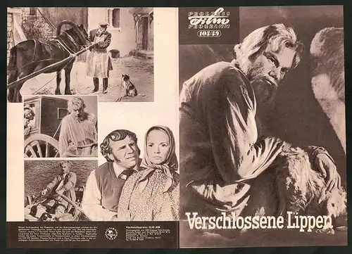 Filmprogramm PFP Nr. 105 /59, Verschlossene Lippen, A. Kotschetkow, I. Ryshow, Regie: A. Bobrowski