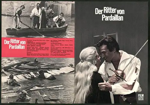 Filmprogramm Film für Sie Nr. 81 /67, Der Ritter von Pardaillan, Gérard Barray, Gianna-Maria Canale, Regie: B. Borderie