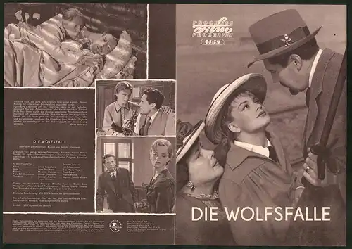 Filmprogramm PFP Nr. 44 /59, Die Wolfsfalle, J. Sejbalova, J. Brejchova, Regie: Jiri Weiss