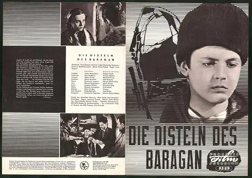 Filmprogramm PFP Nr. 43 /59, Die Disteln des Baragan, J. Necsulescu, A. Vladescu, Regie: Louis Daquin