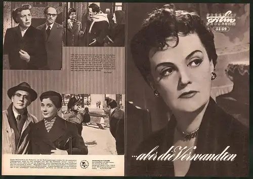 Filmprogramm PFP Nr. 33 /59, ...aber die Verwandten, Klari Tolnay, Lajos Basti, Regie: György Revesz