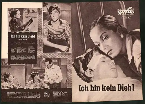 Filmprogramm PFP Nr. 31 /59, Ich bin kein Dieb!, Eduardo De Filippo, Georges Poujouly, Regie: Antonio Petrucci