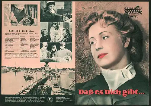 Filmprogramm PFP Nr. 29 /59, Dass es Dich gibt..., A. Batalow, I. Maskarowa, Regie: J. Cheifiz