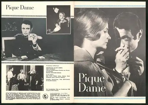 Filmprogramm Film für Sie Nr. 84 /66, Pique Dame, Dita Parlo, Michel Subor, Regie: Léonard Keigel