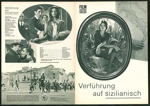 Filmprogramm Film für Sie Nr. 83 /66, Verführung auf sizilianisch, Stefania Sandrelli, Saro Urzi, Regie: Pietro Germi