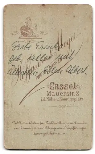 Fotografie Hoffmann & Meyer, Cassel, Mauerstrasse 2, Mutterglück