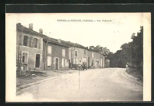 AK Mesnil-la-Horgne, Rue Nationale