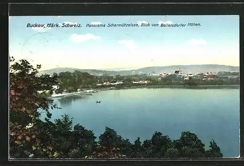 AK Buckow /Märk. Schweiz, Blick von Bollersdorfer Höhen