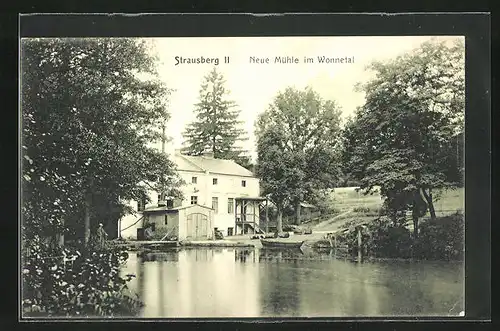 AK Strausberg, Gasthaus Neue Mühle im Wonnetal