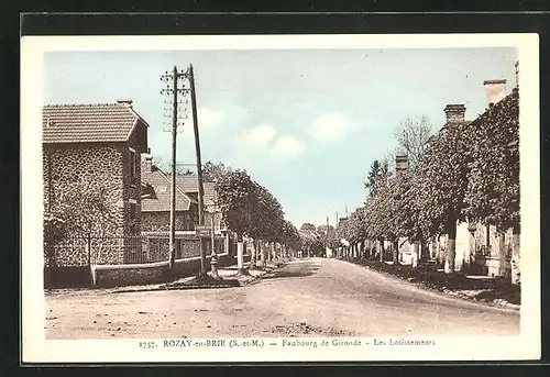 AK Rozay-en-Brie, Faubourg de Gironde. Les Lotissements