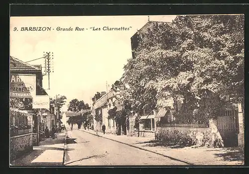 AK Barbizon, Grande Rue, Les Charmettes