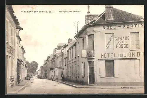 AK Bray-sur-Seine, Faubourg de Jaulnes