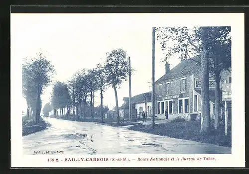 AK Bailly-Carrois, Route Nationale et le Bureau de Tabac
