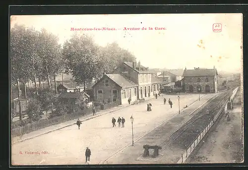 AK Montceau-les-Mines, Avenue de la Gare
