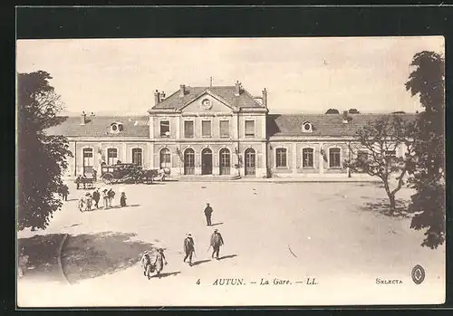 AK Autun, La Gare
