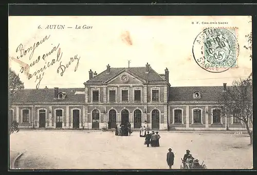 AK Autun, La Gare