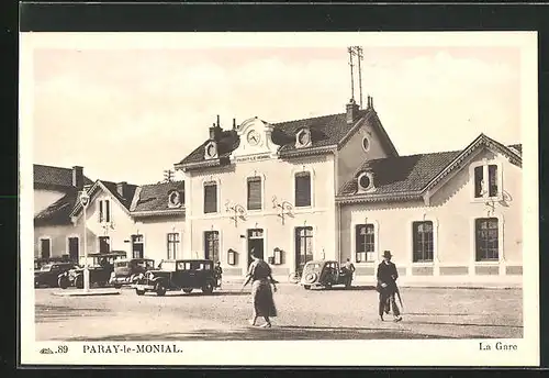 AK Paray-le-Monial, La Gare, Bahnhof