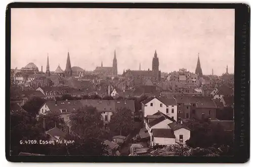 Fotografie G. D. Baedeker, Essen a. d. Ruhr, Ansicht Essen, Blick über die Dächer der Stadt
