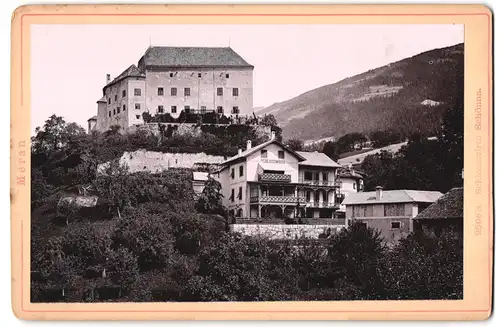 Fotografie Diezel & Langer, Wien, Favoritenstr. 54, Ansicht Meran, Partie am Schloss mit Schlosswirtschaft