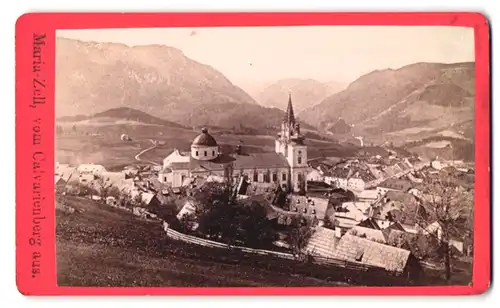 Fotografie Nicolaus Kuss, Mariazell, Ansicht Maria-Zell, Blick auf den Ort mit Basilika