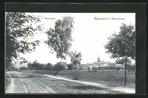 AK Eggersdorf, Feldweg zum Dorf