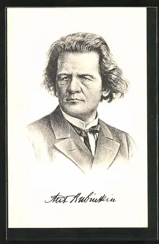 AK Portrait von Anton Rubinstein