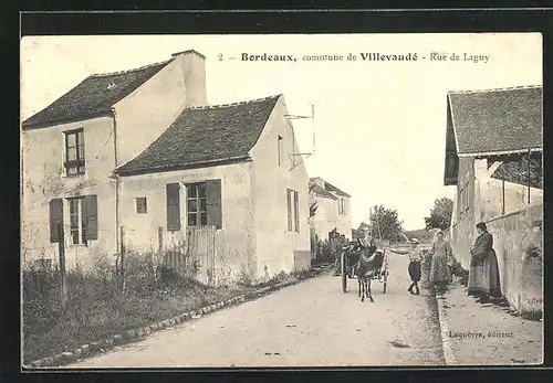 AK Bordeaux, Commune de Villevaude-Rue de Lagny
