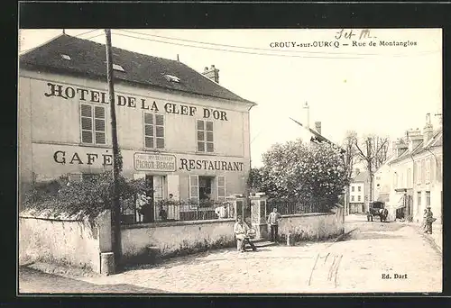 AK Crouy-sur-Ourcq, Rue de Montanglos