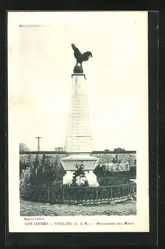 AK Les Ormes s/Voulzie, Monument aux Morts