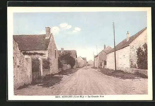 AK Aubigny, La Grande Rue