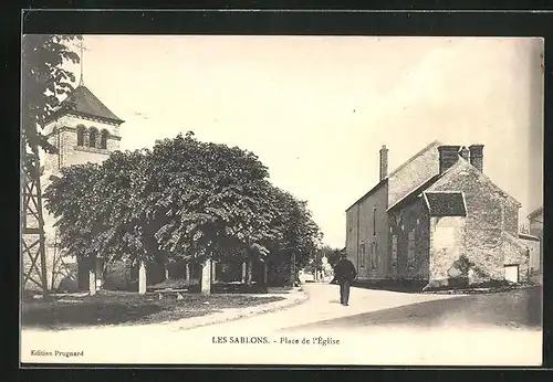 AK Les Sablons, Place de l`Eglise
