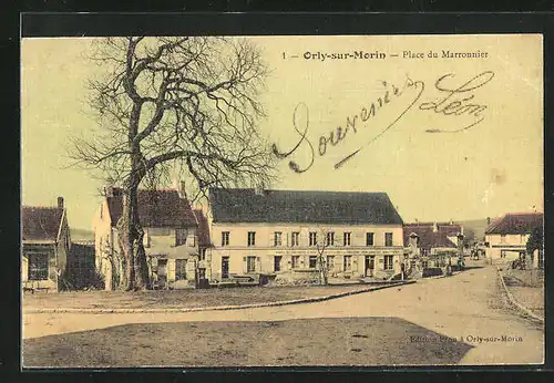 AK Orly-sur-Morin, Place du Marronnier