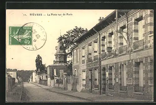 AK Bièvres, La Poste rue de Paris