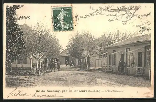 AK Ballancourt, Ile du Saussay, L`Établissement