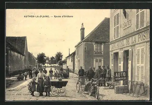 AK Authon-la-Plaine, Route d`Orléans