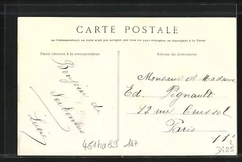 AK Serbonnes, La Poste et la Mairie