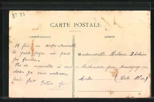 AK Chailley, Cavalcade du Mars 1910